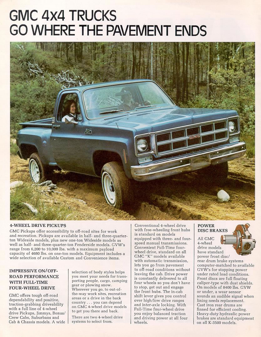 1977 Chevrolet And Gmc Truck Brochures 1977 Gmc 4wd Cda 02